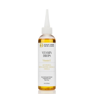 Design Essentials Scalp and Skin Vitamin Drops, Unscented, 4 Ounces