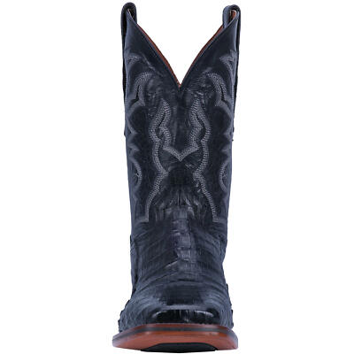 Pre-owned Dan Post Men's Kingsly 11 Inches Caiman Boot Dp4805 In Black