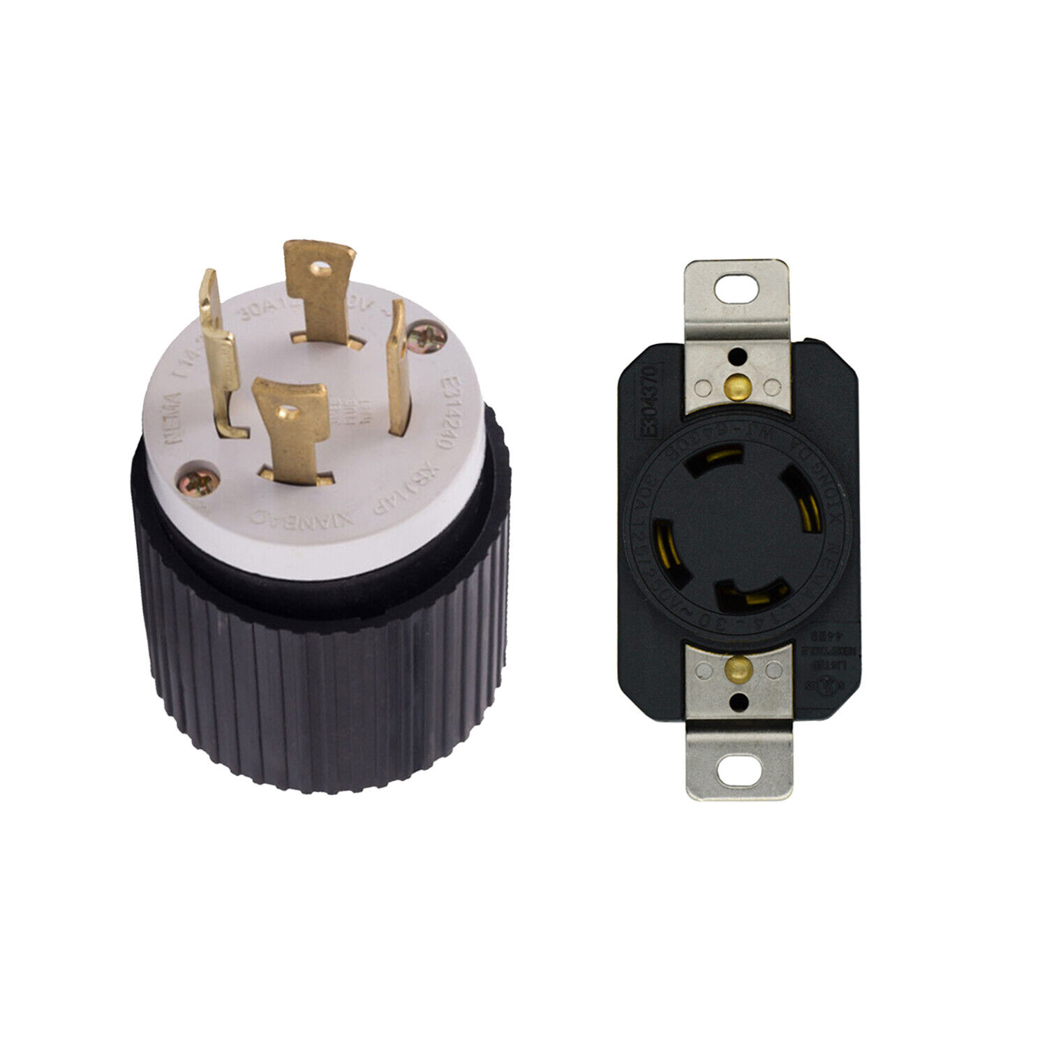 NEMA L14-30 Male Plug & Female Receptacle 30A 125/250V L14 NEMA L14-30 Male Plug & Female Receptacle 30A 125/250V L14