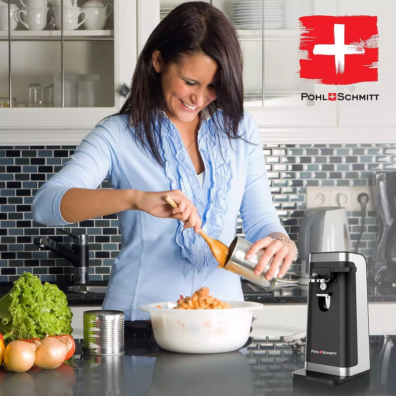 Electric Commercial Can Opener Automatic Smooth Edge Under Cabinet Heavy Duty