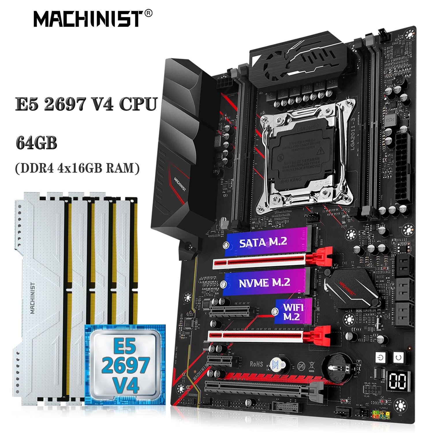 【セット】x99 Deluxe ii / E5-2697 v4 / 32GB セット】x99 Deluxe ii / E5-2697 v4 / 32GB