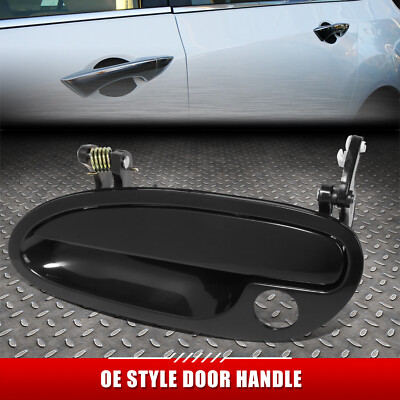 ДЛЯ 04-06 PONTIAC GTO ЧЕРНАЯ ГЛАДКАЯ НАРУЖНАЯ РУЧКА ТЯГИ ПЕРЕДНЕЙ ЛЕВОЙ ВОДИТЕЛЬСКОЙ ДВЕРИ