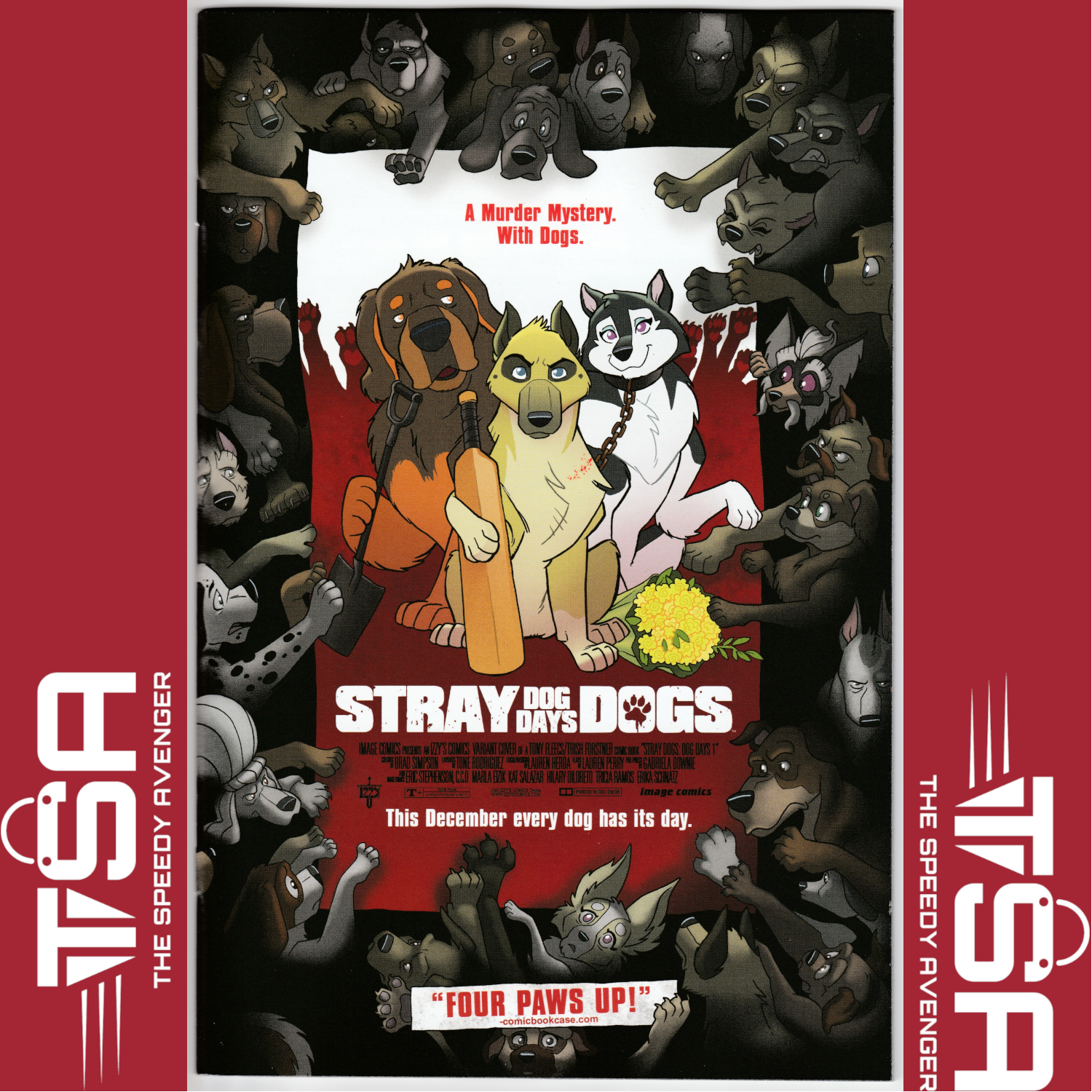 STRAY DOGS: DOG DAYS #1 Shaun Of The Dead Homage Fleecs Forstner Limited 500
