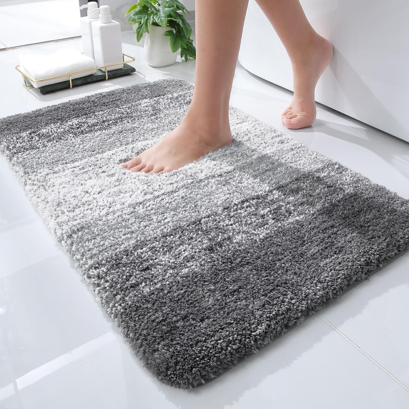 Bathroom Rugs Mat 24X16, Extra Soft Absorbent Microfiber Bath ...