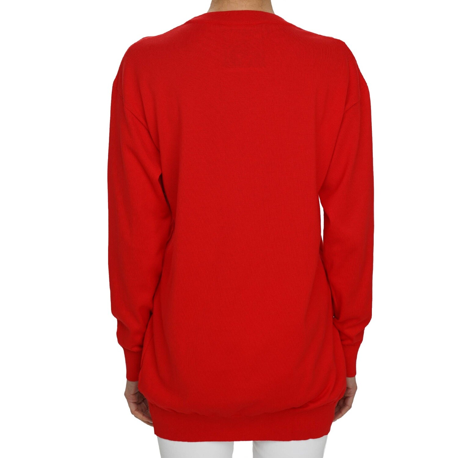 MOSCHINO MOSCHINO COUTURE SWEATER KLEID MIT TEDDY BÄR PRINT ROT 08767