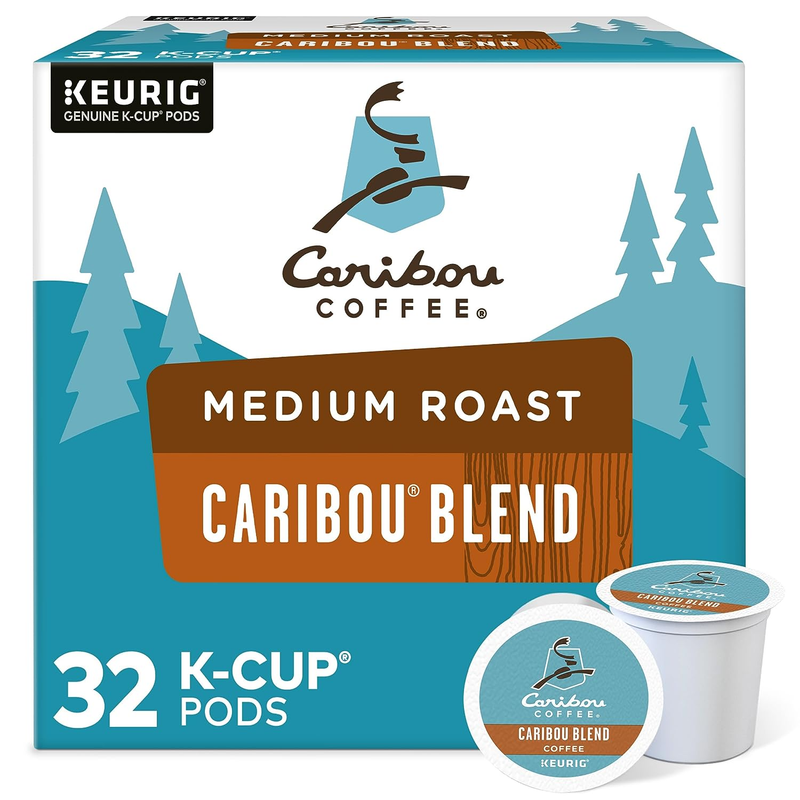 Caribou Coffee Caribou Blend, Keurig Single-Serve K-Cup Pods, Medium Roast Coffe