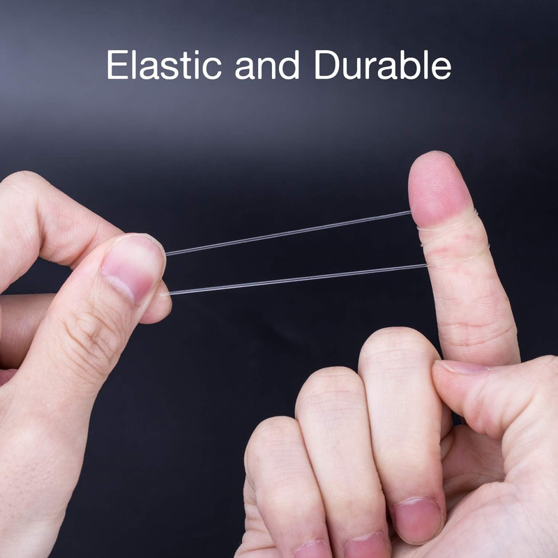 328ft 0.8 mm Clear Bead Cord Crystal Elastic Stretchy Bracelet String for Jewelr