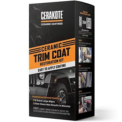 CERAKOTE  Ceramic Trim Coat Kit - Quick Plastic Trim Restorer - Ceramic Coati...