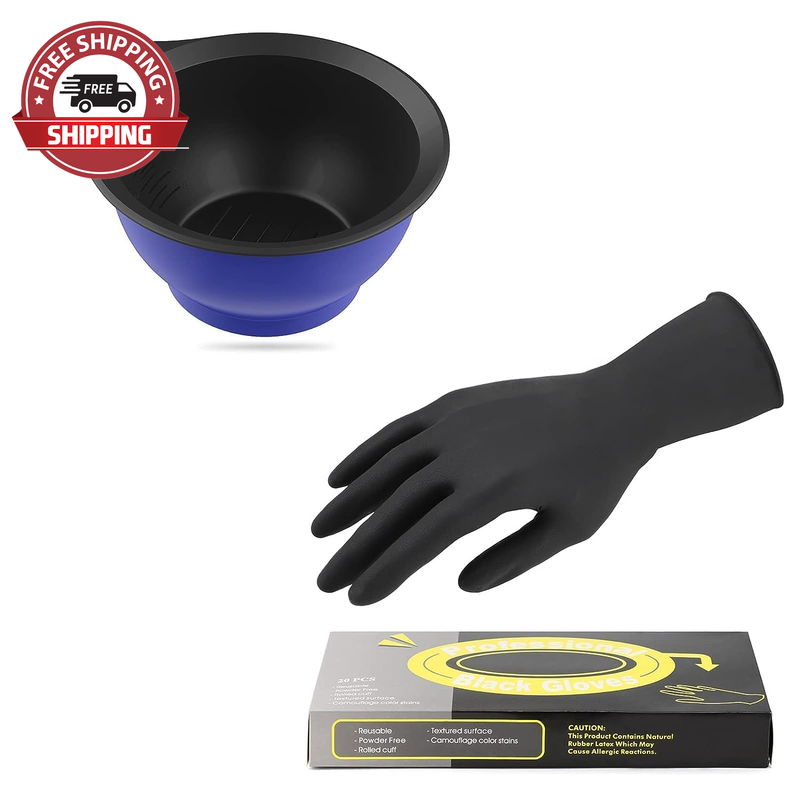 Mixing Bowl, 20 Counts Medium Black Reusable Hair C
