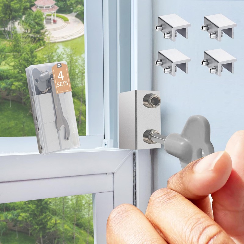 Window Locks4 Sets Sliding Window Locks with Key Window Locks