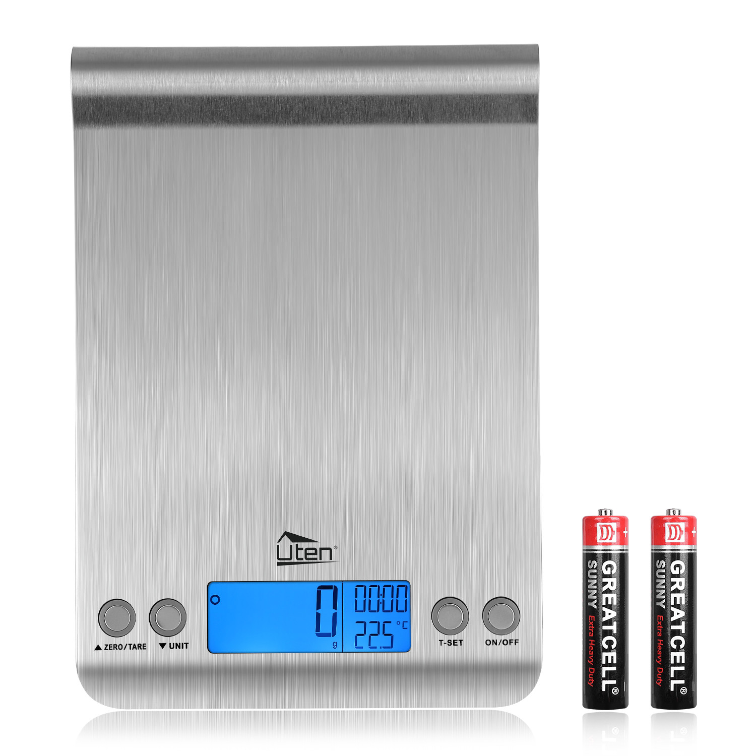 Kitchen Dining Bar New Led Digital Kitchen Scale 11lb 0 1 Oz 5kg 1g Slim Electronic Stainless Steel Kitchen Tools Gadgets