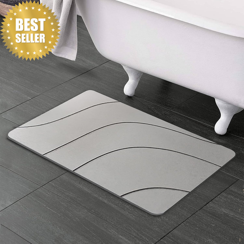 Bath Stone Mats, Non-Slip Diatomaceous Earth Shower Mat-® Quick Drying Super Abs