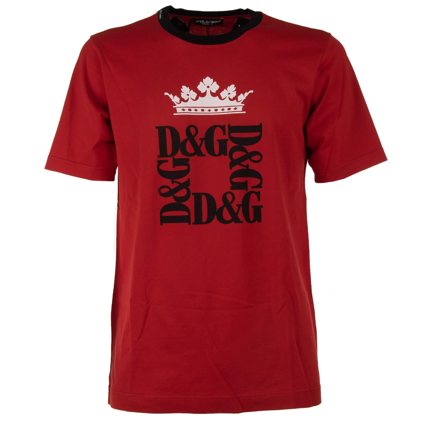 Tシャツ・カットソー Dolce & Gabbana \"BEE AND CROWN\" EMBROIDERED T-SHIRT Dolce & Gabbana Crown-Bee Lurex刺繍Tシャツ | Sendegaro UK