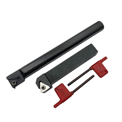 2Pcs SER 2020K22 + SNR 0020R22 20mm CNC Thread Turning Tool Holder,For 22ER 22IR