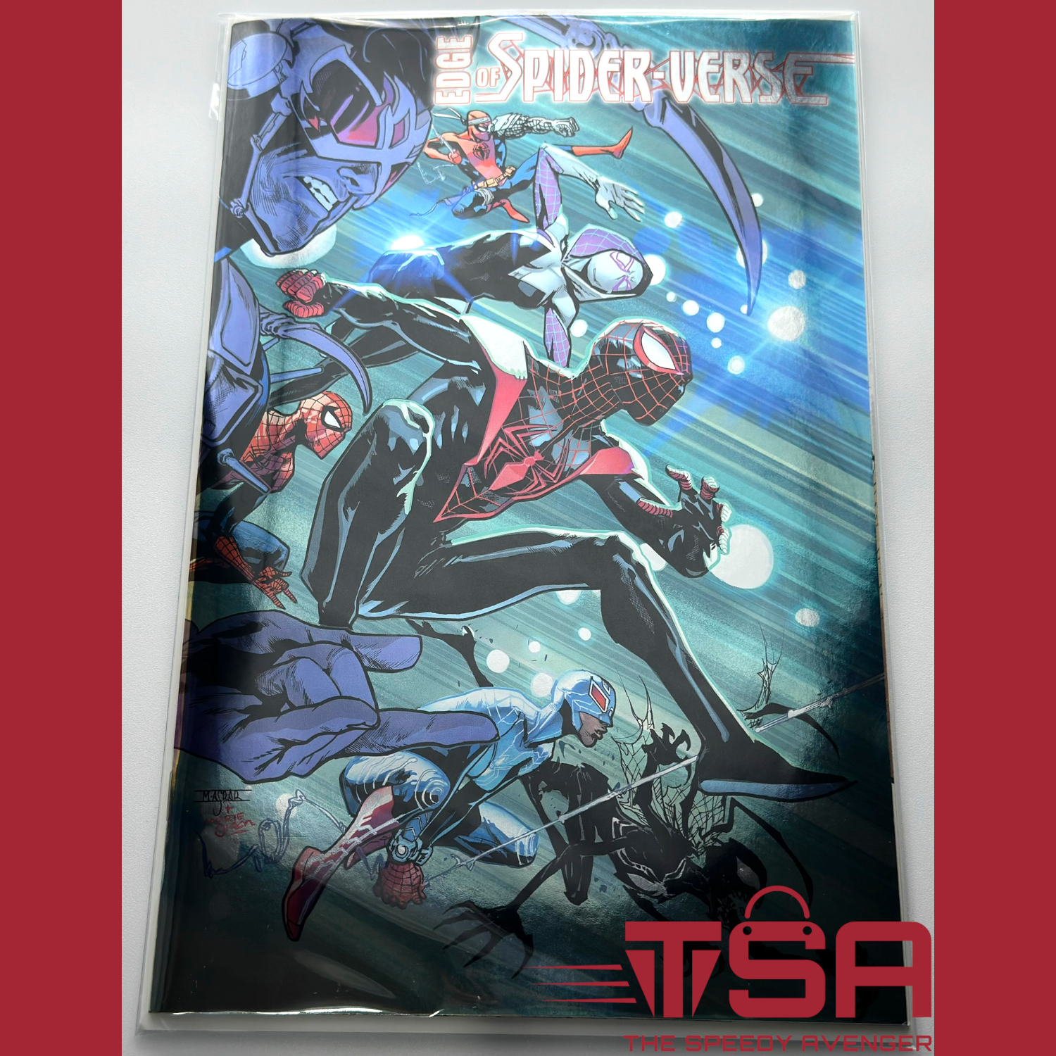 EDGE OF SPIDER-VERSE #1 (Vol 4) 2024 Mahmud Asrar Foil Variant KEY WEAPON VIII