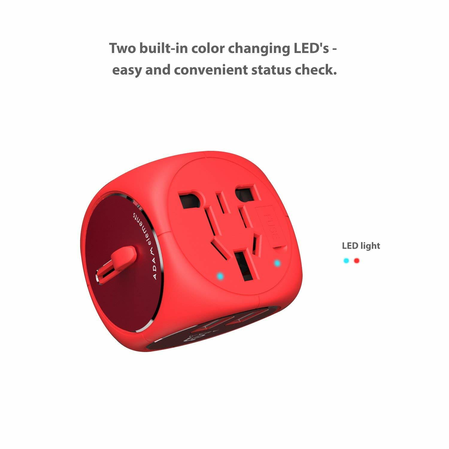 Travel Adapter Converter,Plug in Wall Outlet for Power/Universal Dual USB Charge