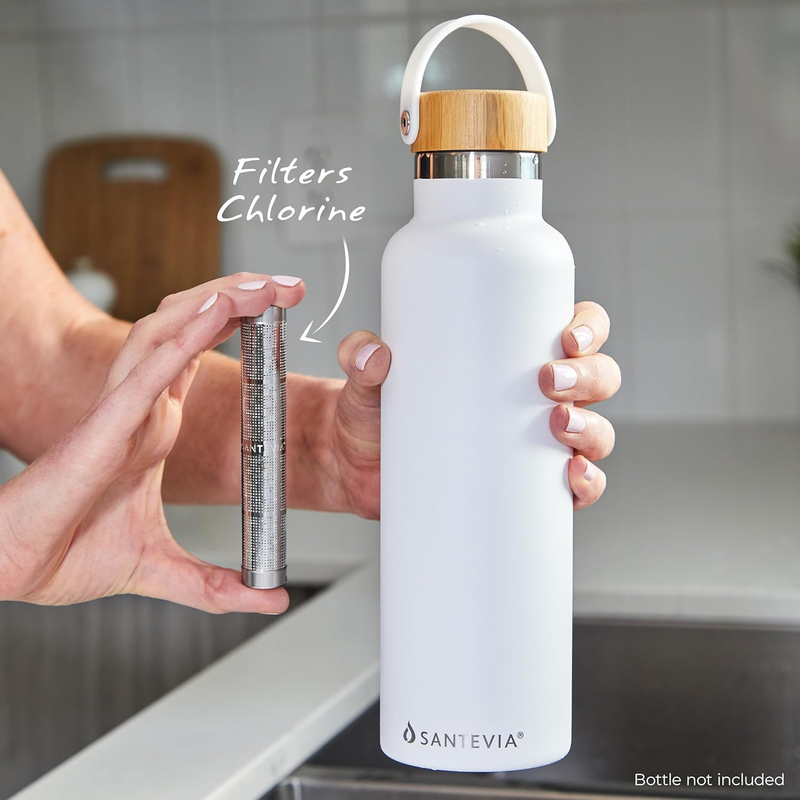 Water Bottle Filter | On-The-go Stainless Steel Alkaline & Chlorine Filter | Mad