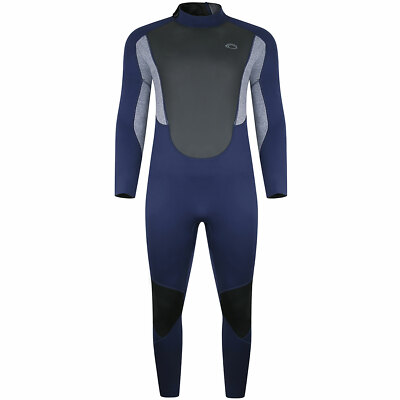 Typhoon Storm3 3/2mm Back Zip Wetsuit - Navy/ Grey Marl 250776