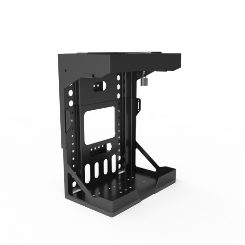 Adjustable Backpack Blower Sprayer Rack for Open & Enclosed Landscape Trailer