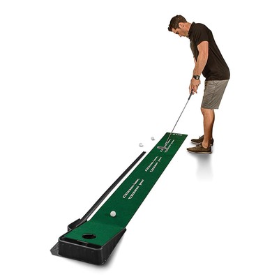 Indoor Putting Green W/ Ball Return Training Back Stroke Length & Acceleration