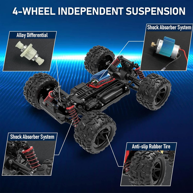 RC Cars High Speed Remote Control Car for Adults Kids 30+MPH, 1:16 Scales 4WD of
