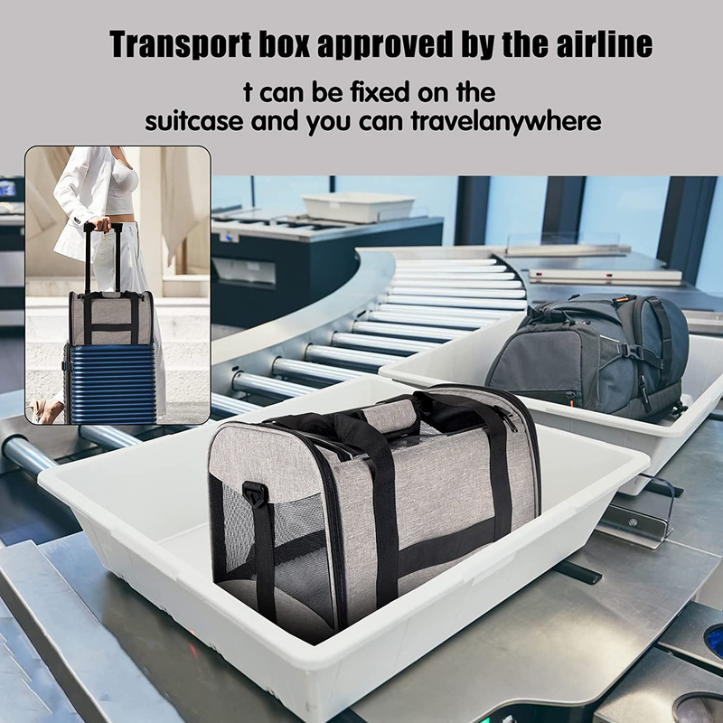 Cat Carrying Case - Pet Carrier Airline Approved, Protable and Breathable Pet Tr