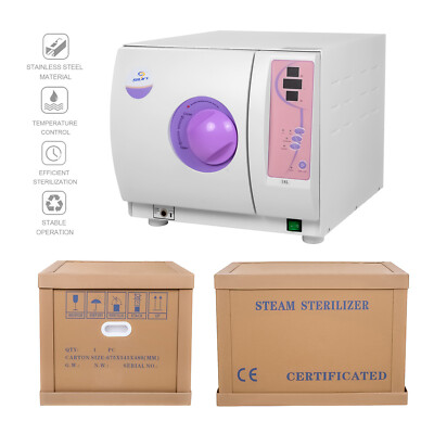 18L Dental Autoclave Fully Automatic Steam Sterilizer Digital Diplay Class N US