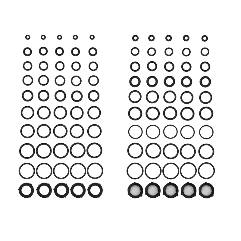 Tool Daily Pressure Washer O Rings Kit for Adapters, 18 Sizes, 100 Pieces