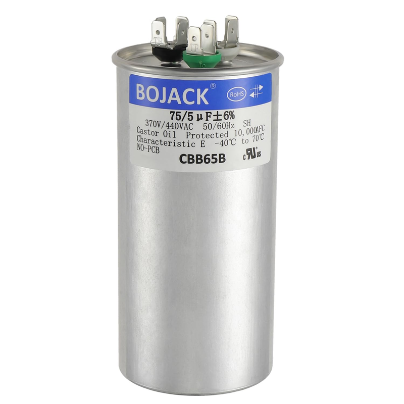 Start Capacitor 75+5Uf 370/440VAC CBB65B for AC Air Conditioner Motor Fan