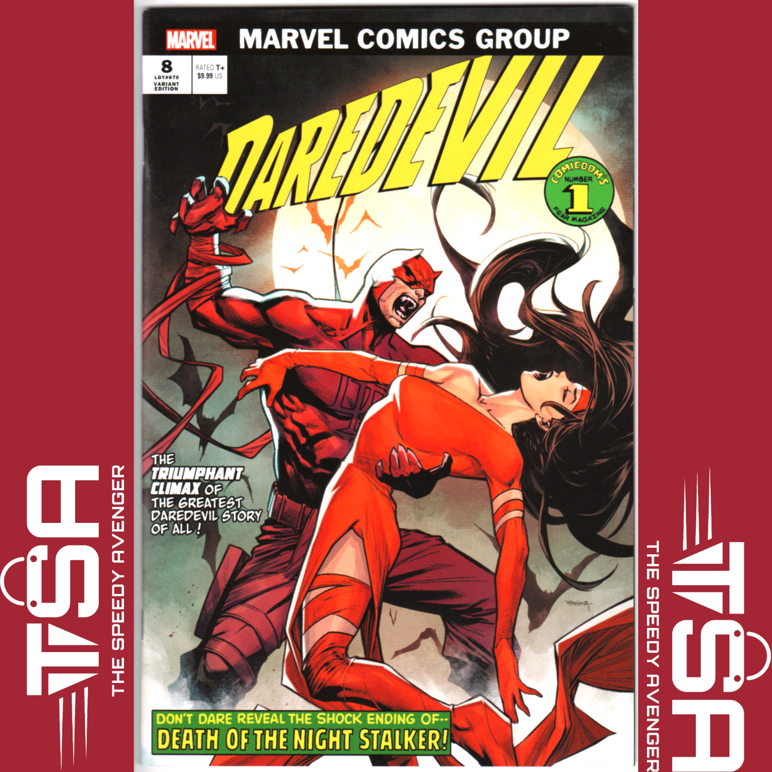 DAREDEVIL #8 (Vol 8) Stephen Segovia Corrected Vampire Homage Variant Dracula