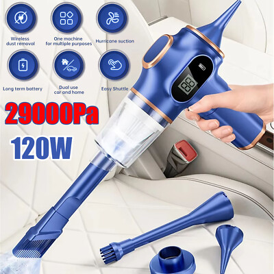 4 in 1 Upgrade Car Vacuum Cleaner Air Blower Wireless Handheld Rechargeable Mini