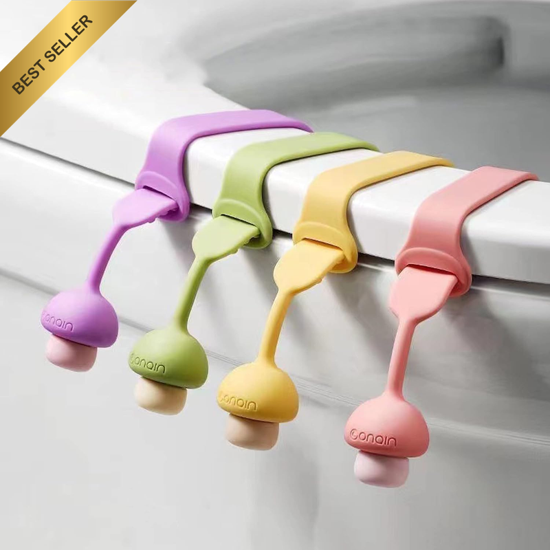 4-Pack Silicone Toilet Lid Lifters – Touch-Free Handles for Bathroom, Home & Tra