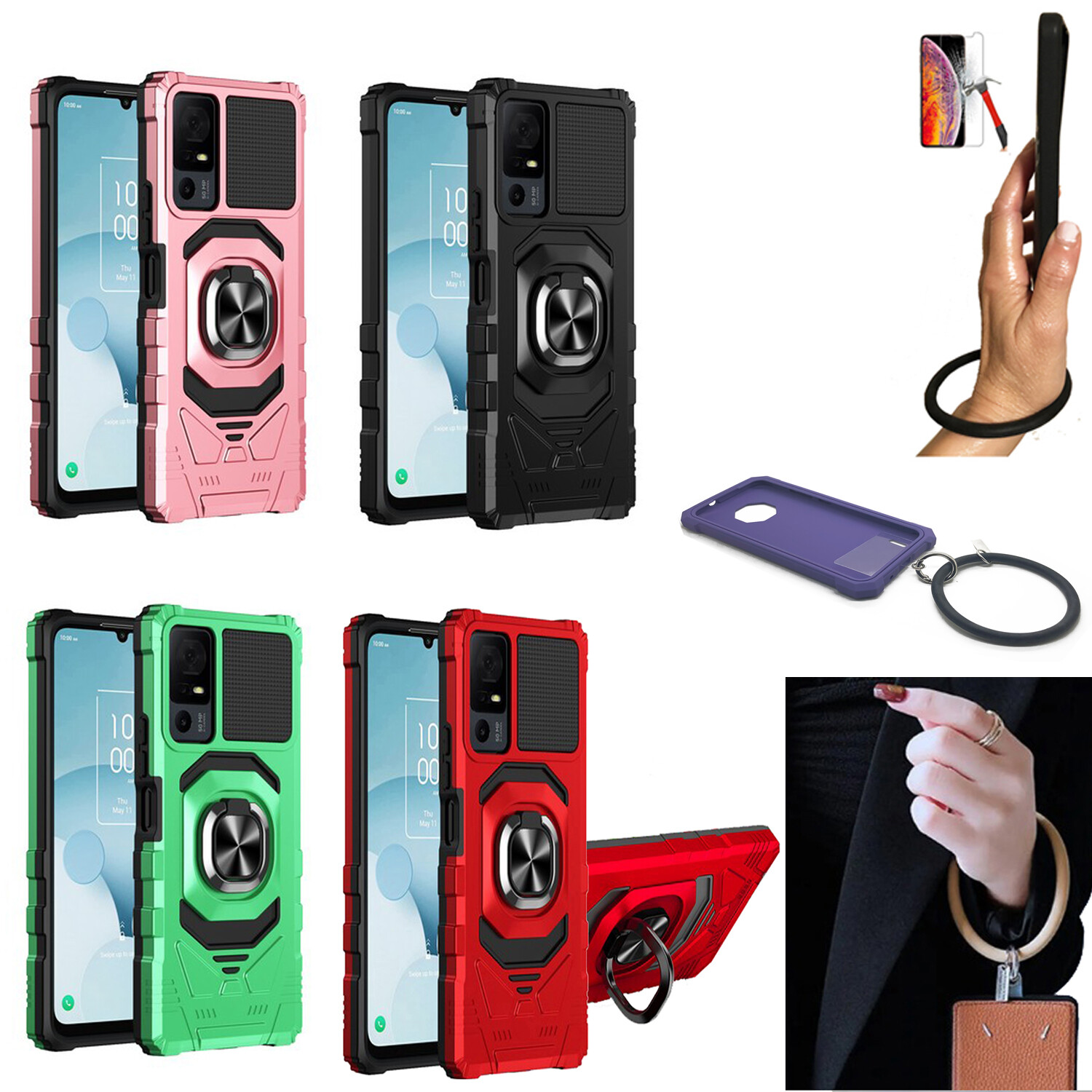 Phone Case for TCL 40 T (T608DL) / 40 XL Shock Absorbing
