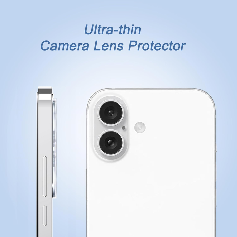 3 Pack Screen Protector for iPhone 16 [6.1 inch] + 3 Pack Camera Lens Protector