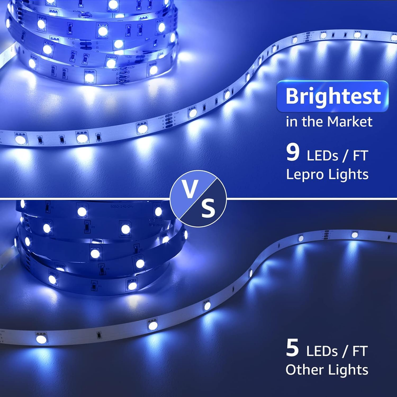 LED Lights, 16.4ft LED Lights Strip for Bedroom, 150 LEDs LED Light Strips for R