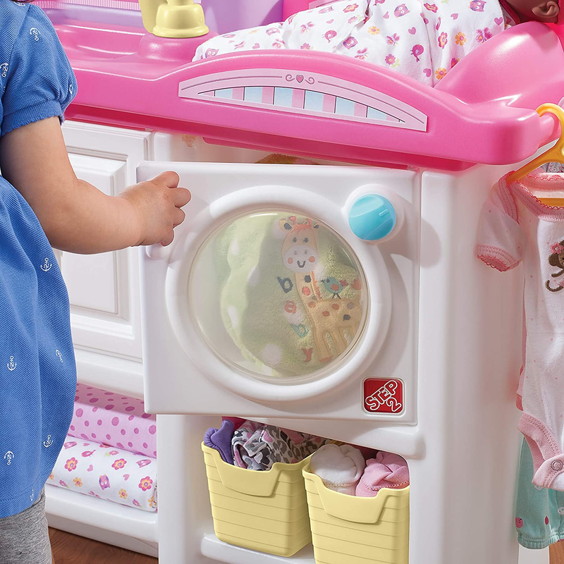 Love & Care Deluxe Baby Doll Nursery Playset for Kids, Compact Nursery Playset,