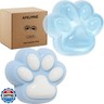 AFKLMNE 2-Pack Taba Squishy Cat Paw Sensory Fidget Toys Adults, Anxiety Stress Relief Squeeze Toy, Soft Cute Kawaii Squishy’s for Desk, School (Blue)