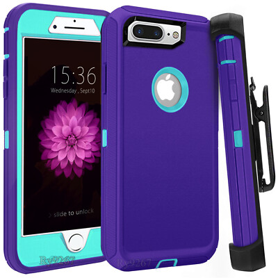 For iphone 8 | 8 plus Case Cover w/Screen & Clip fit Otterbox Defender