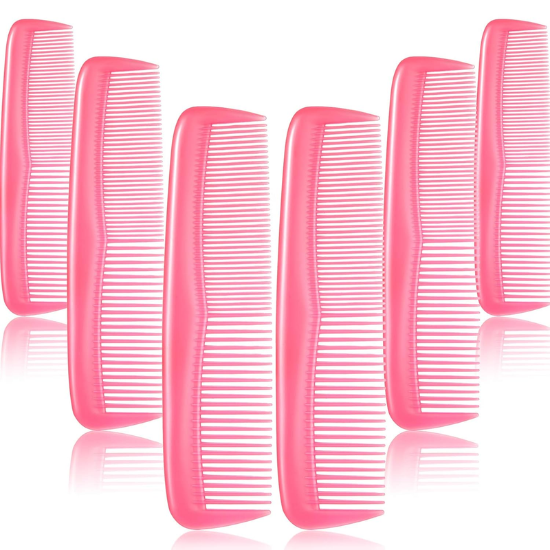 12 Pieces Hair Combs Set Pocket Plastic Fine Tooth Dressing Comb for Women and M