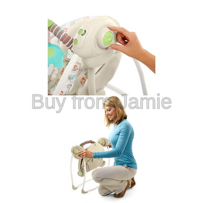 Ingenuity Cozy Kingdom Portable Swing