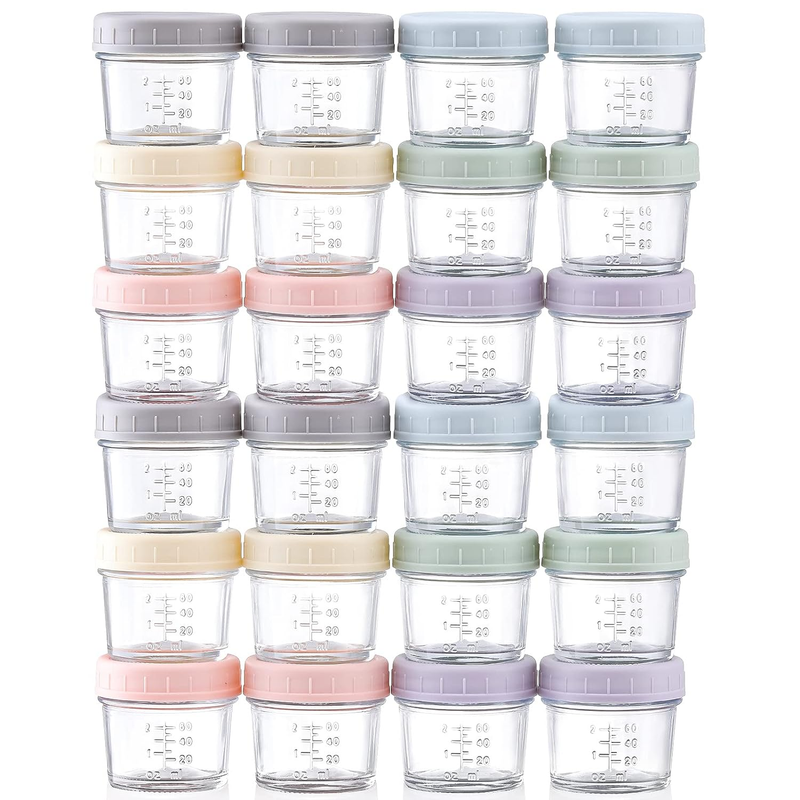 S - 4 Oz Baby Food Storage Jars With Li