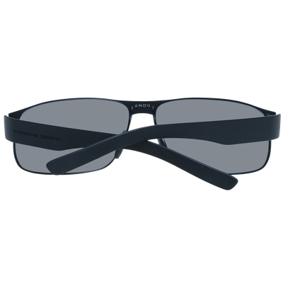 Pre-owned Porsche Design Sunglasses P8531 A 64mm Men Black Rectangle Gray Mirror Lens