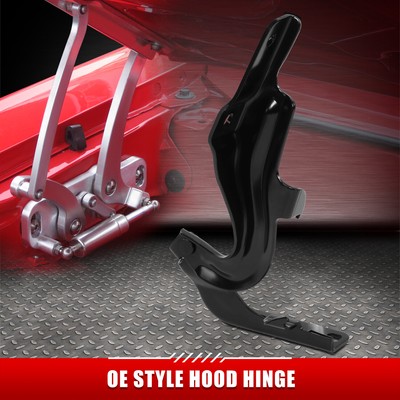 [1 шт.] Для 07-13 Nissan Altima Стальной кронштейн петли капота с левой стороны водителя в стиле OE