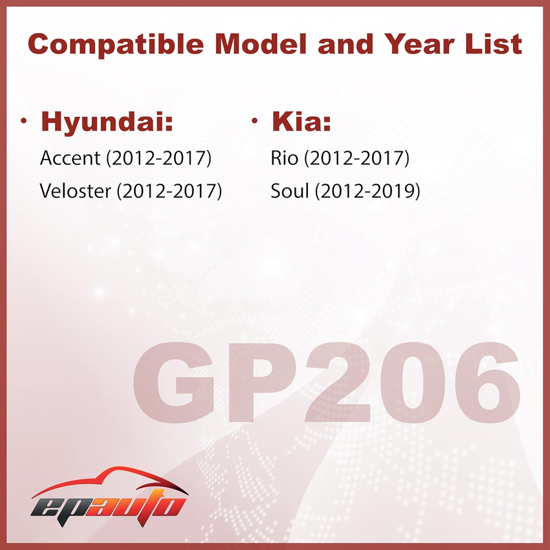 GP206 (CA11206) Engine Air Filter Replacement for Hyundai Accent, Veloster, Kia