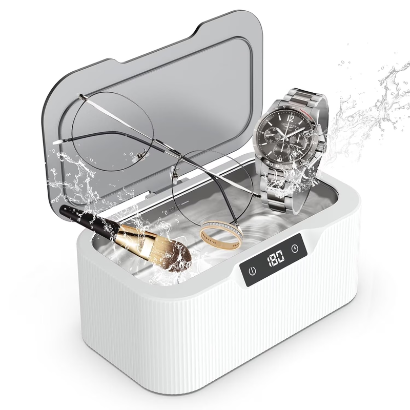 Ultrasonic Jewelry Cleaner, 17Oz 47Khz Professional Jewelry Cleaner, 3 Modes wit
