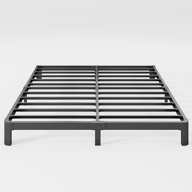 14 Inch High Full Size Bed Frame No Box Spring Needed, Platform Metal Bed Frame
