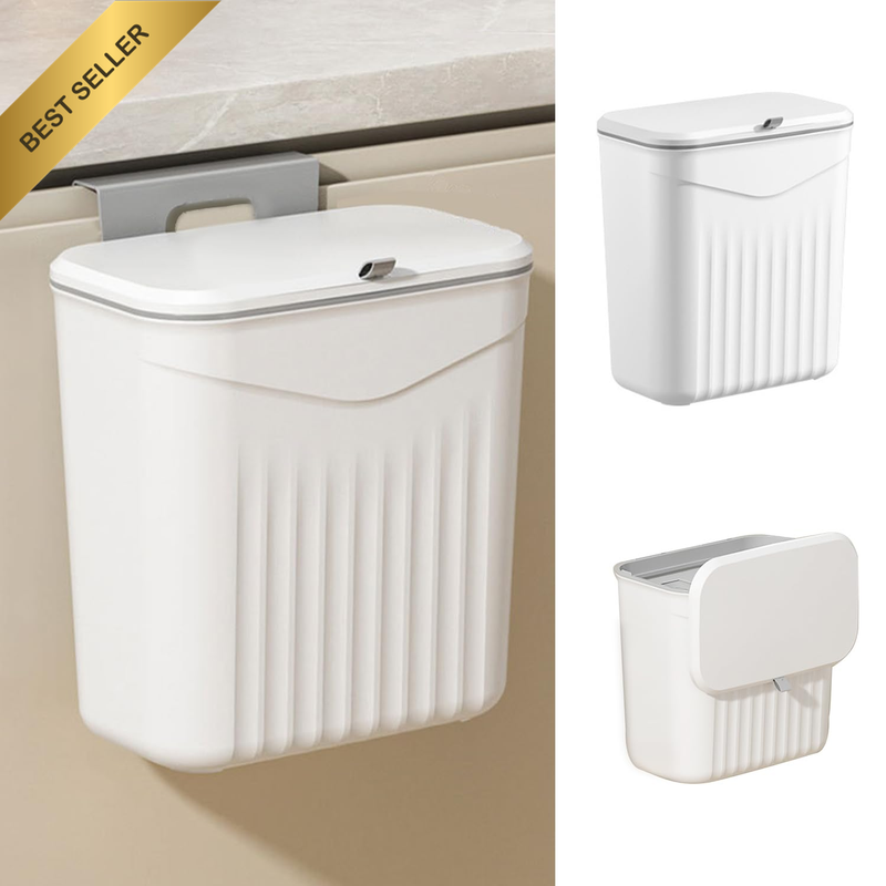 Kitchen Wall-Mounted Trash Can, Household Kitchen Waste Storage Bin, Toilet Hang