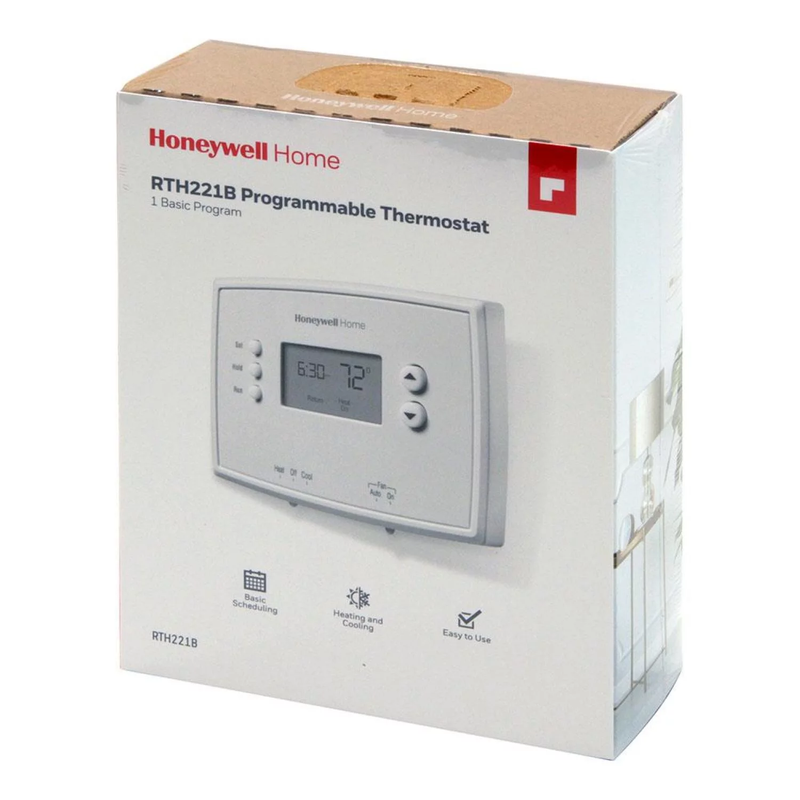 Home 1-Week Programmable Thermostat for Heat and Cool, White