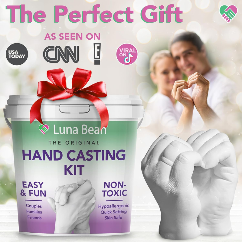 Hand Casting Kit – The Original Hand Mold Kit for Couples – Gifts for Anniversar