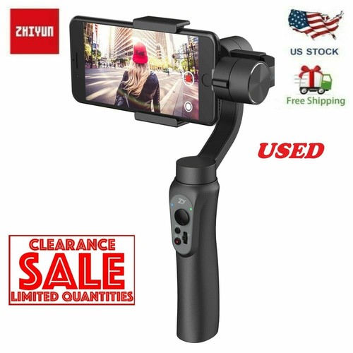 USED Zhiyun Smooth-Q Handheld Gimbal Stalilizer for Smartphone iPhone Android 